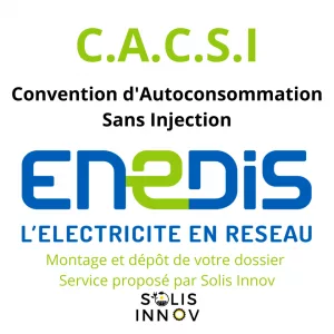 ENEDIS - Convention d'Autoconsommation Sans Injection (CACSI) Solis Innov
