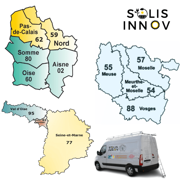 Energie Durable - Zone de chalandise Solis Innov 2026 Energie Durable - Zone de chalandise Solis Innov 2026