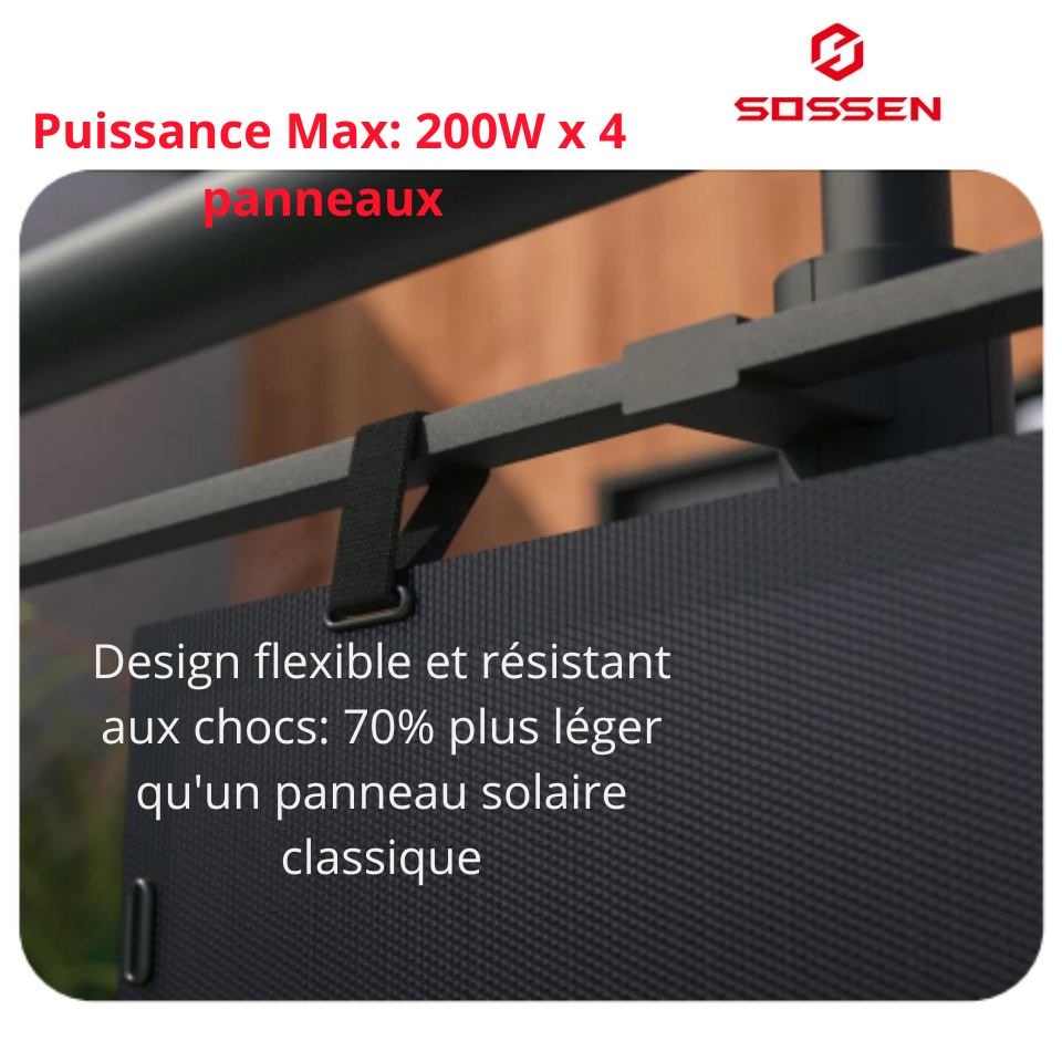 Kit Solaire Balcon 800W SOSSEN SL02-800