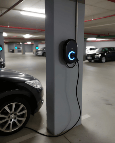 Borne de recharge VE copropriété