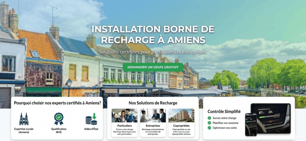 Installation borne de recharge à Amiens
Prix